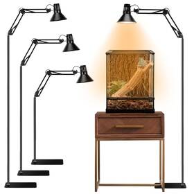 Dxoveen 714855428291 Reptile Heat Lamp Light Fixture Tall Stand St