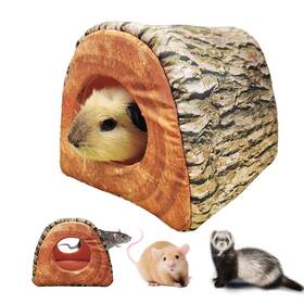 Eaedmy 605766164043 Guinea Pig Rat Ferret Tree Hole Bed And Hammock Tunnel Hanging Bunk Parrot
