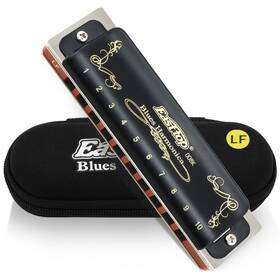 T008k-bk-low East Top 10 Holes Diatonic Blues Harmonica For Beginners And Professional Pla