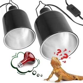 Nj-045 Eckpo 2 Pack Reptile Dome Lamp Cover Light Shade 5.5 Inch Deep