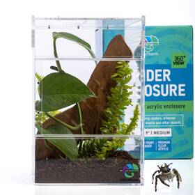 Ectotherm 860010624876 Jumping Spider Enclosure Habitat Terrarium Kit Jumpi