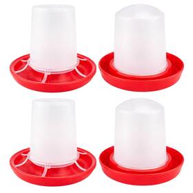 Mnslt4lxxus Ecuhirn 4-piece Mini Chick Feeder And Waterer Set Feeders Waterers For Poul