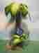 Ee-492 Palm Tree Island Exotic Environments Large Statue New 030157009670