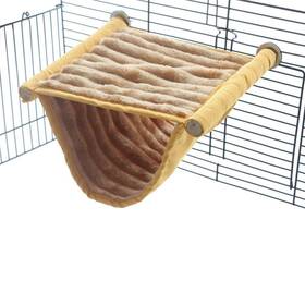 Emours 713289642099 Double Bunkbed Hammock Sleep Bed Cage Play Platform With Warm Fleece For Hams