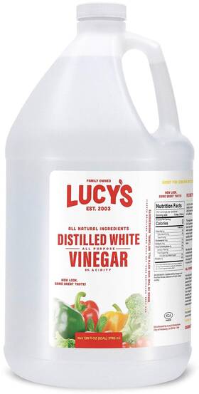 Enterprises Inc. 445021721702 Family Owned - Natural Distilled White Vinegar 1 Gallon 128 Oz 5% Acidity