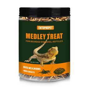 Entopropet 791126230043 Dried Mealworms And Crickets - Higher In Calcium Richer Protein-