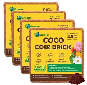 En-cgm-11-4 Envelor Coco Coir For Plants 4-pack 2.6 Cu. Ft. Compressed Coconut Bricks