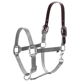 1495502 Equinavia Loki Adjustable Breakaway Horse Halter - Silver Sconce Gray Warmblood