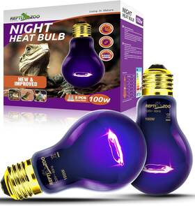 Mhl100d-801 Eruule 2pack Reptile Heat Lamp 100w Night Bulb Without Uva