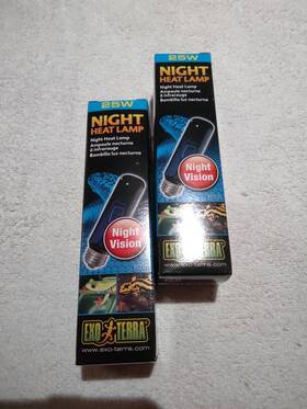 Exo Terra 015561221221 2 Exo-terra Night Heat Lamps 25w