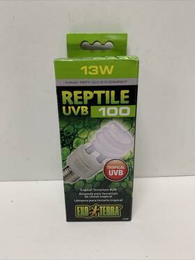 Exo Terra 015561221863 Reptile Uvb 100 Tropical Terrarium Bulb 13 Watt #863