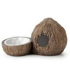 Exo Terra 015561231596 Coconut Hide With Water Dish - And