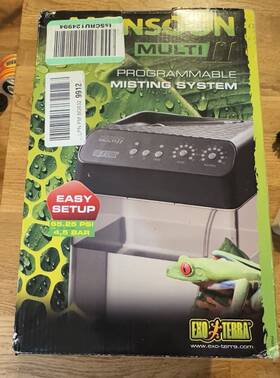 Exo Terra 015561242011 Monsoon Multi Ii Programmable Misting System New In Box