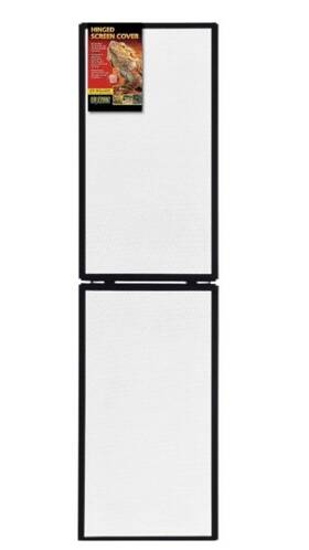 Exo Terra 55-gallon Screen Cover Hinged Metal 48 Inch 55 Gallon Reptile Habitat Ventilation