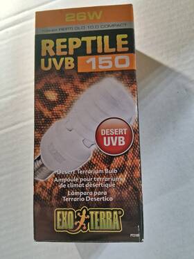 B07mhp1zpr Exo Terra New Reptile Uvb 150 For Desert Terrarium Bulb - 26w