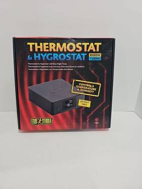 Pt-2464 Exo Terra Thermostat 600 Watt And Hygrostat 100 With Day/night Timer