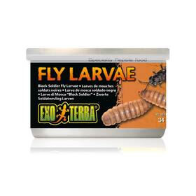 Pt1966 Exo Terra Specialty Reptile Food Canned Black Soldier Fly Larvae For Reptiles