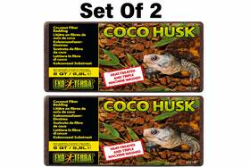 Pt2775 Exo Terra Coco Husk Brick 8 Quart 8.8l Set Of 2 Reptile Terrarium Substrate