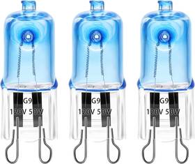Exorepti 445003893809 3 Pack Uva Uvb Reptile Light Halogen Bulbs Beads Heat Lamp 50 Watt Day Blue