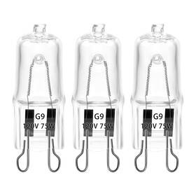 Lb-bbc75 Exorepti 3 Pack Replacement G9 Basking Spot Heat Lamp For Chickens Tiny Clear Bulbs B