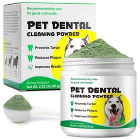 Fangcun 762418932334 Dog Dental Powder For Dogs Teeth Cleaning Plaque Off Bad Breath