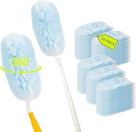 Fcr 768825051583 50pcs 360 Degree Duster Refill Disposable Replacement Head Compatible With Sw