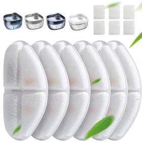 Feelneedy Fn-w05 6 Pack Of Filter And Pump Sponges Only For 7l/1.8gal Dog W