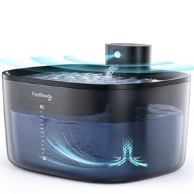 Fn-w07 Feelneedy Pumpless Wireless Cat Water Fountain 4l Battery Operated Pet