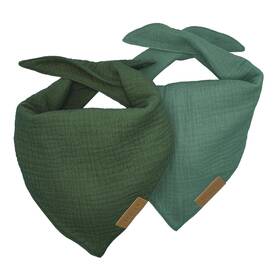 Fenii 198715377743 Premium Cotton Dog Bandanas - 2 Pack Adjustable Fit Washable For Smal