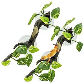Dg0019-2 Fhiny Snake Climbing Branch 2 Pcs Resin Reptile Branches For With S
