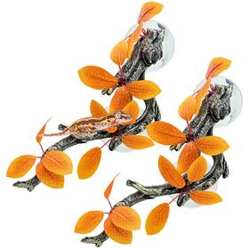 Dg0019-3 Fhiny Snake Climbing Branch 2 Pcs Resin Reptile Branches For With S