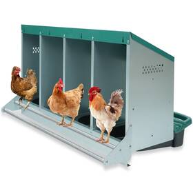 Cnb-4 Filterhualv Chicken Nesting Box 4 Holes Boxes Heavy Duty Metal Laying Ro