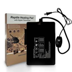 Fba-pasen-042 Fipasen Reptile Heating Pad With Digital Thermostat 6x8 Inch Under Tank Heat For Re
