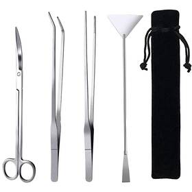 Yokus-2304-lat Fistoy 15in Aquascaping Tools 4 In 1 Long Aquarium Tweezers Scissors Spatula Sta Inch