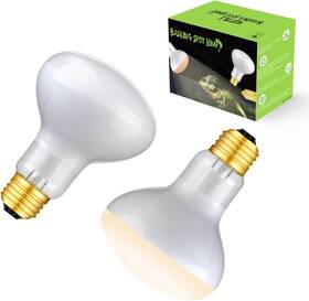 100w Fiveage 445040299299 Basking Spot Lamp Uva Heat Bulb Soft White Light For Reptiles 2 Pack