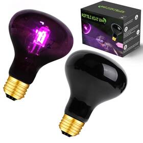 100w Fiveage 791809654807 Night Heat Lamp Reptile Heating Bulb Infrared Moonlight Uva Basking Spot