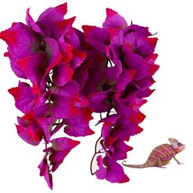 Fivebull 782897363900 2 Pack Realistic Silk Hanging Plants For Reptile Terrarium Non-toxic Artific