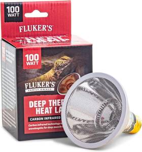 26012 Fluker And #039 S Flukers Deep Thermal Heat Lamp For Reptiles With Carbon Infrared Technology