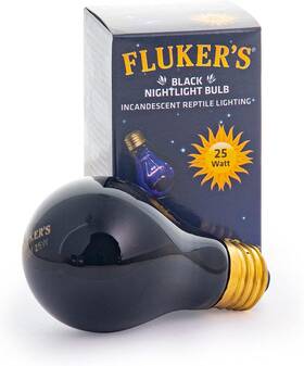 22700 Fluker Labs Flukers Incandescent Black Nightlight Bulbs For Reptiles 25 Watt