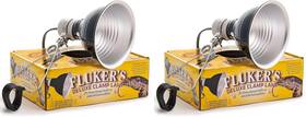 Fluker Labs 313050394334 Clamp Lamp Heavy Duty 75-watt Maximum On/off Switch 5.5 Inch Diameter Pack O