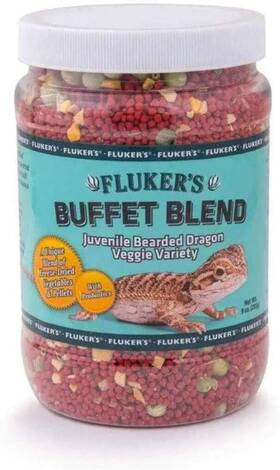 012392 Flukers Juvenile Bearded Dragon Veggie Diet Buffet Blend 9 Oz