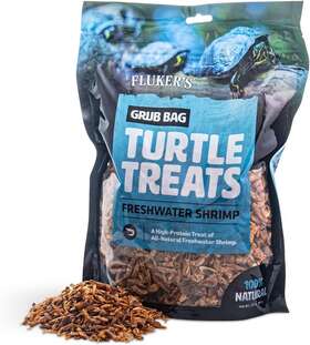 012427 Flukers Grub Bag Turtle Treat - River Shrimp 12 Oz