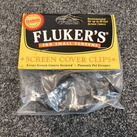 Flukers 091197380068 Screen Cover Clips Small Tanks Up To 29 Gallons By