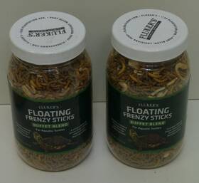 Flukers 091197701320 Two 6oz Floating Frenzy Sticks For Aquatic Turtles Free Shipping