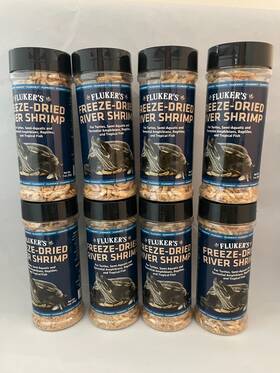 Flukers 313088652673 Freeze-dried River Shrimp Aquatic Turtles And Amphibians Lot 8 New