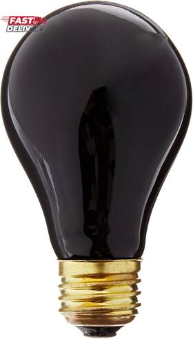Flukers 313110344330 Incandescent Black Nightlight Bulbs For Reptiles 100 Watt