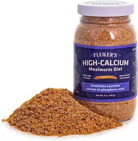 45121 Flukers High Calcium Mealworm Diet Gut-loading Food Or Bedding