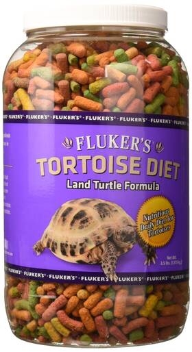 54589 Flukers Tortoise Diet Large Pellet Food 3.5 Pounds Land Turtle Formula