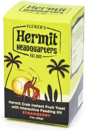 66041 Flukers Interactive Feeding Kit With Fruit Treat For Hermit Crabs Strawberry