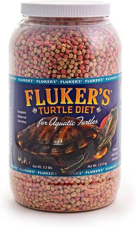 70002 Flukers Aquatic Turtle Diet Food Pellets For Turtles 3.5 Lbs